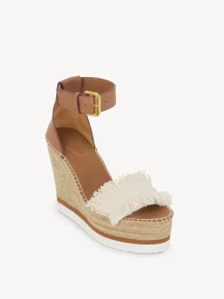 Sandales Et Espadrilles-Chloé Espadrilles Plateforme Glyn Latte