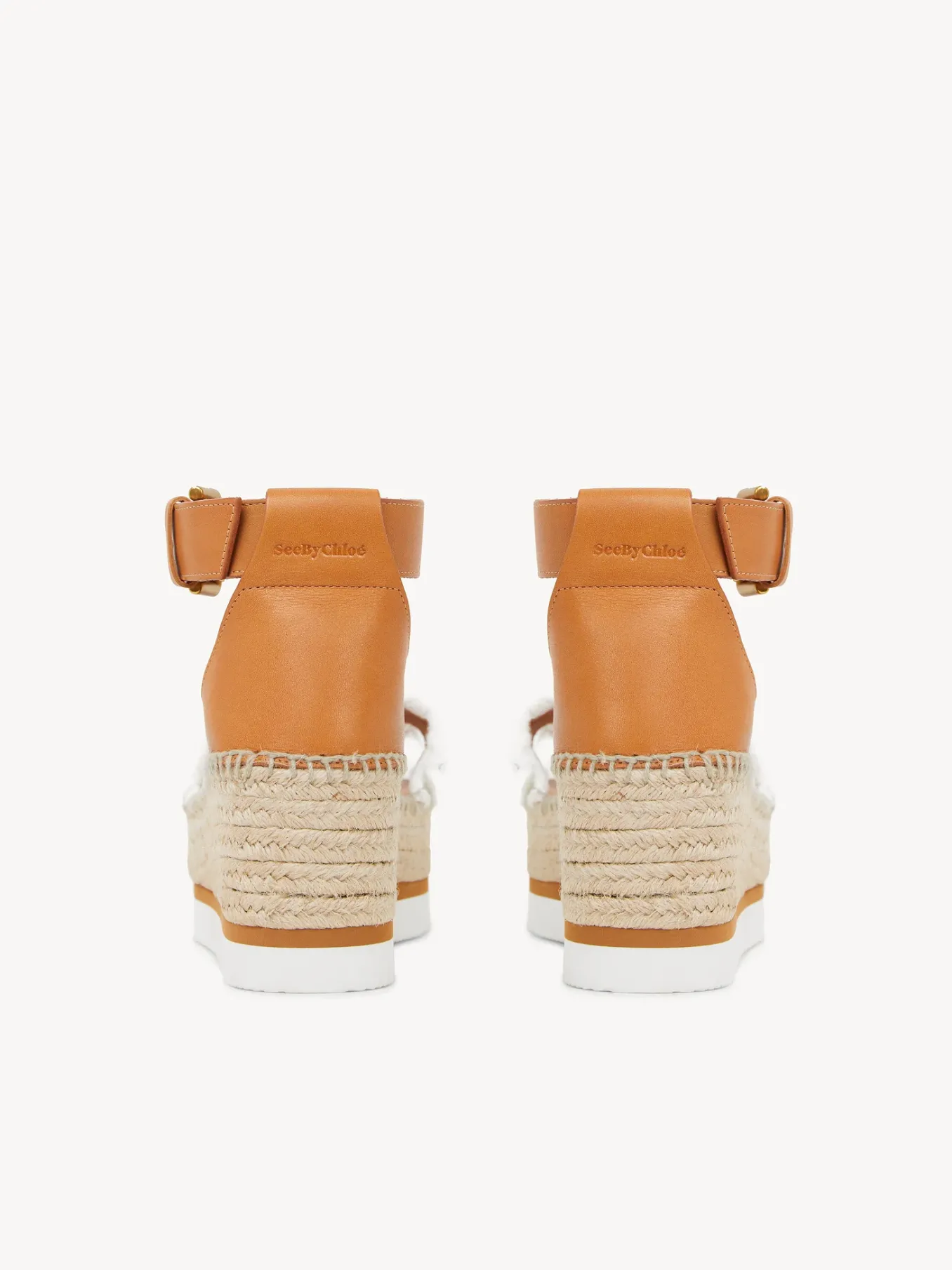 Sandales Et Espadrilles-Chloé Espadrilles Plateforme Glyn Blanc