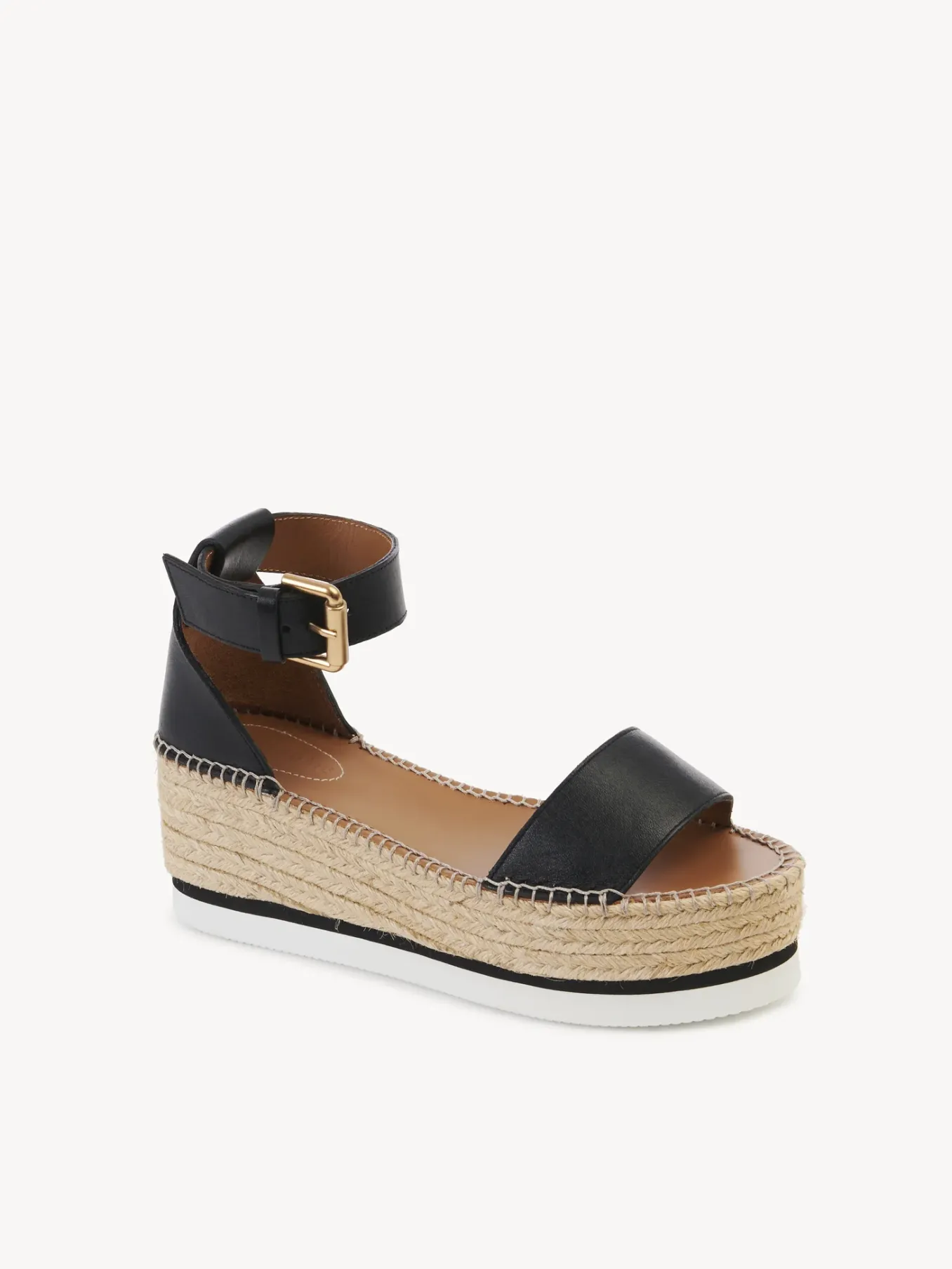 Sandales Et Espadrilles-Chloé Espadrilles Plateforme Glyn Noir