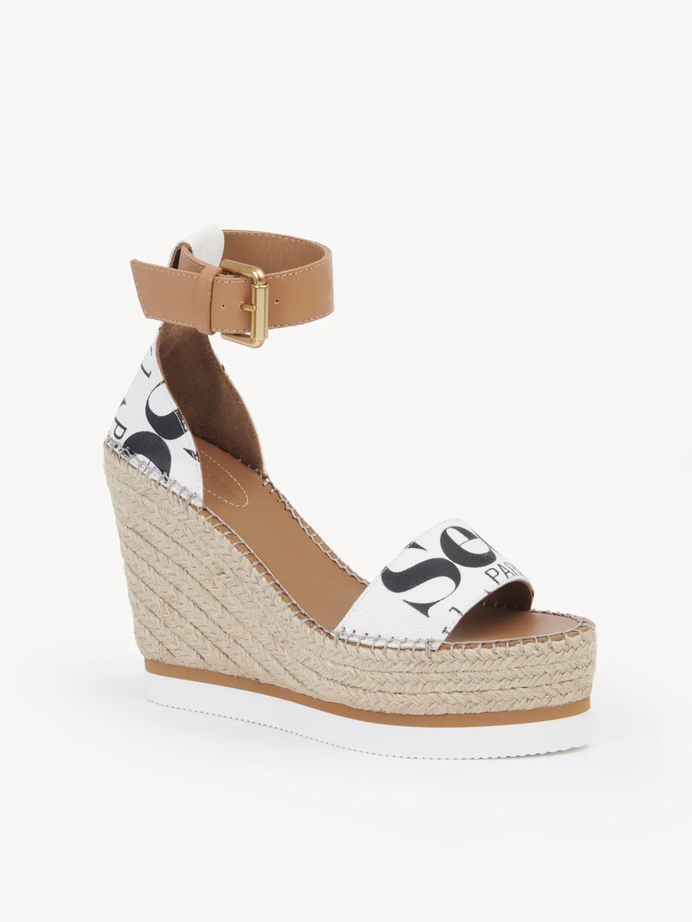 Sandales Et Espadrilles-Chloé Espadrilles Plateforme Glyn Gesso