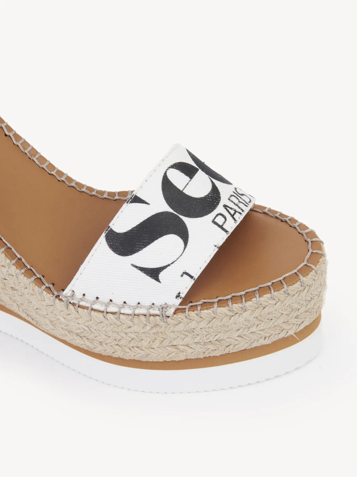 Sandales Et Espadrilles-Chloé Espadrilles Plateforme Glyn Gesso