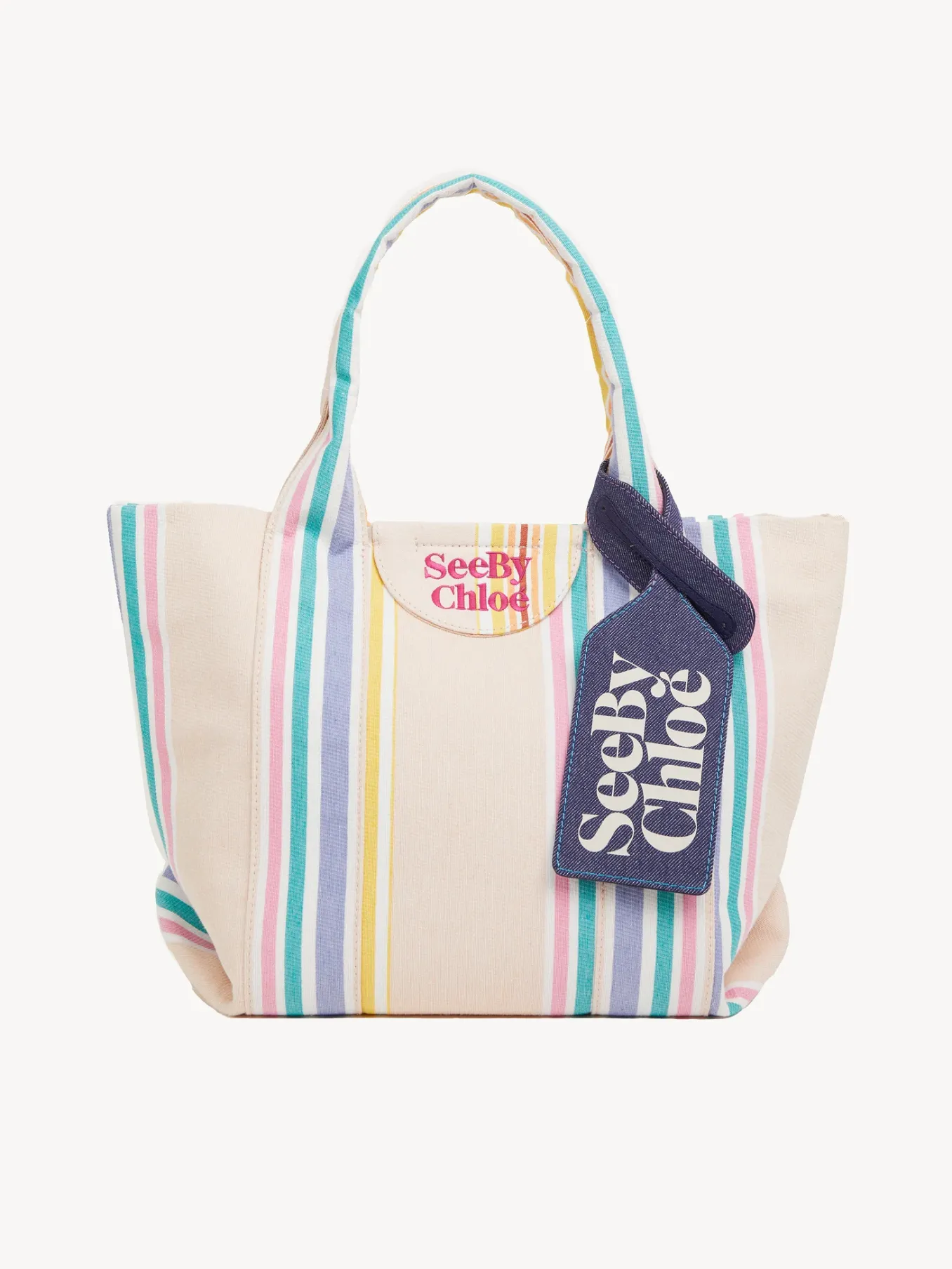 Vêtements-Chloé Etiquette De Sac Laetizia Denim