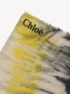 Écharpes Et Accessoires En Soie-Chloé Etole Rectangulaire Multicolor Grey 1