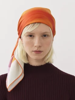 Écharpes Et Accessoires En Soie-Chloé Foulard Orange - Pink 1