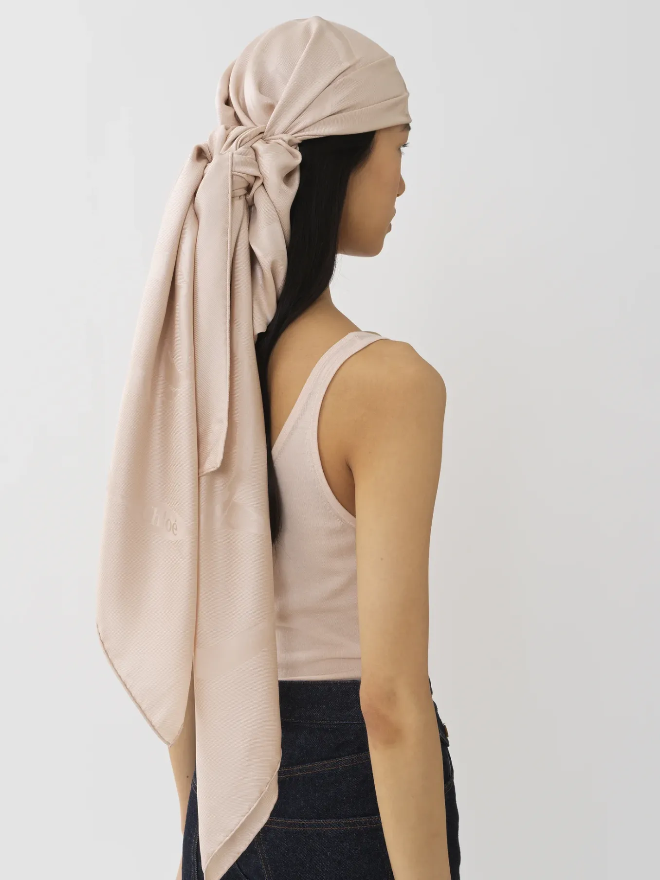 Écharpes Et Accessoires En Soie-Chloé Foulard Light Pink