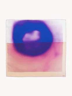 Écharpes Et Accessoires En Soie-Chloé Foulard Pink - Purple 1