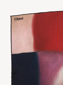 Écharpes Et Accessoires En Soie-Chloé Foulard Caroline Denervaud Pour Chloe Multicolor 1