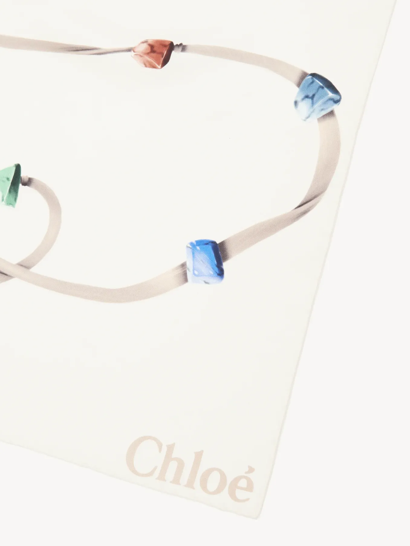 Écharpes Et Accessoires En Soie-Chloé Foulard Rectangulaire Multicolor 3
