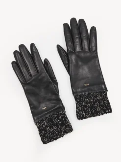 Chapeaux Et Gants-Chloé Gants Jamie Noir