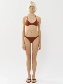 Tenues De Plage-Chloé Haut De Bikini Triangle Papuasia Chloe X Eres Red Ochre