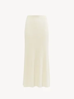 Maille-Chloé Jupe Droite Lovely White