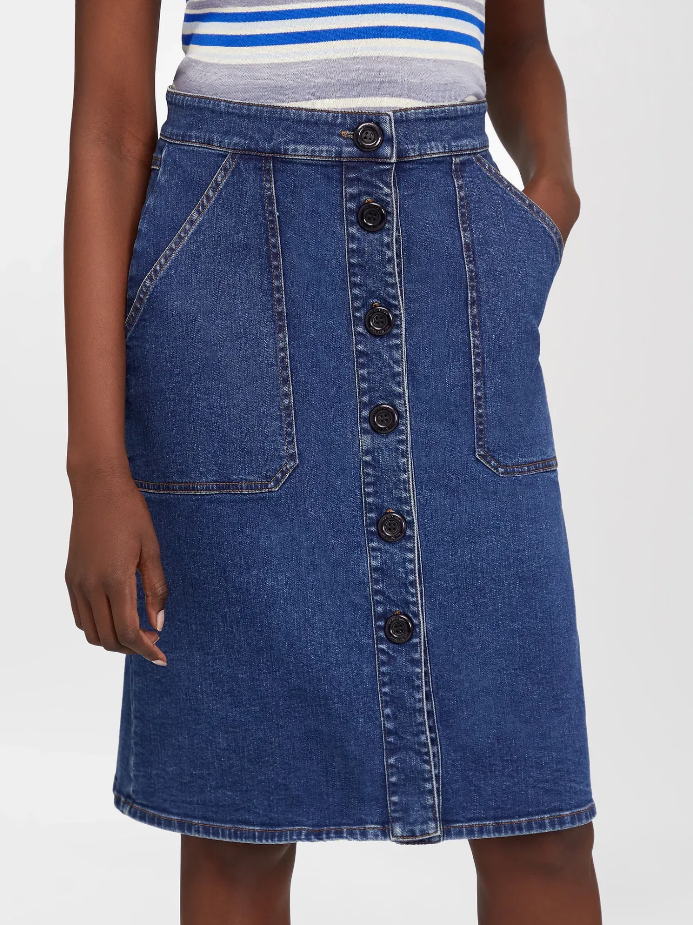Vêtements-Chloé Jupe Droite Truly Navy