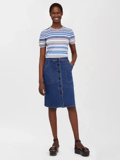 Vêtements-Chloé Jupe Droite Truly Navy