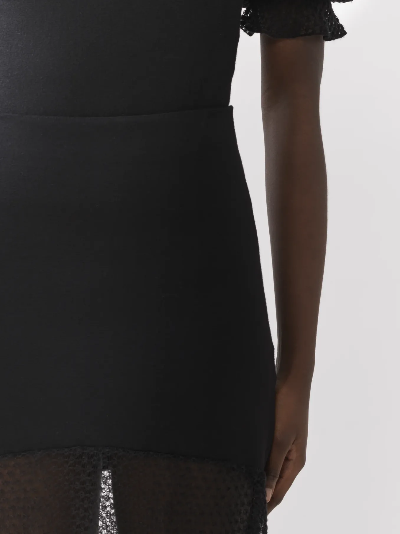 Maille-Chloé Jupe Longue Evasee Noir