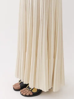 Maille-Chloé Jupe Longue Evasee Iconic Milk