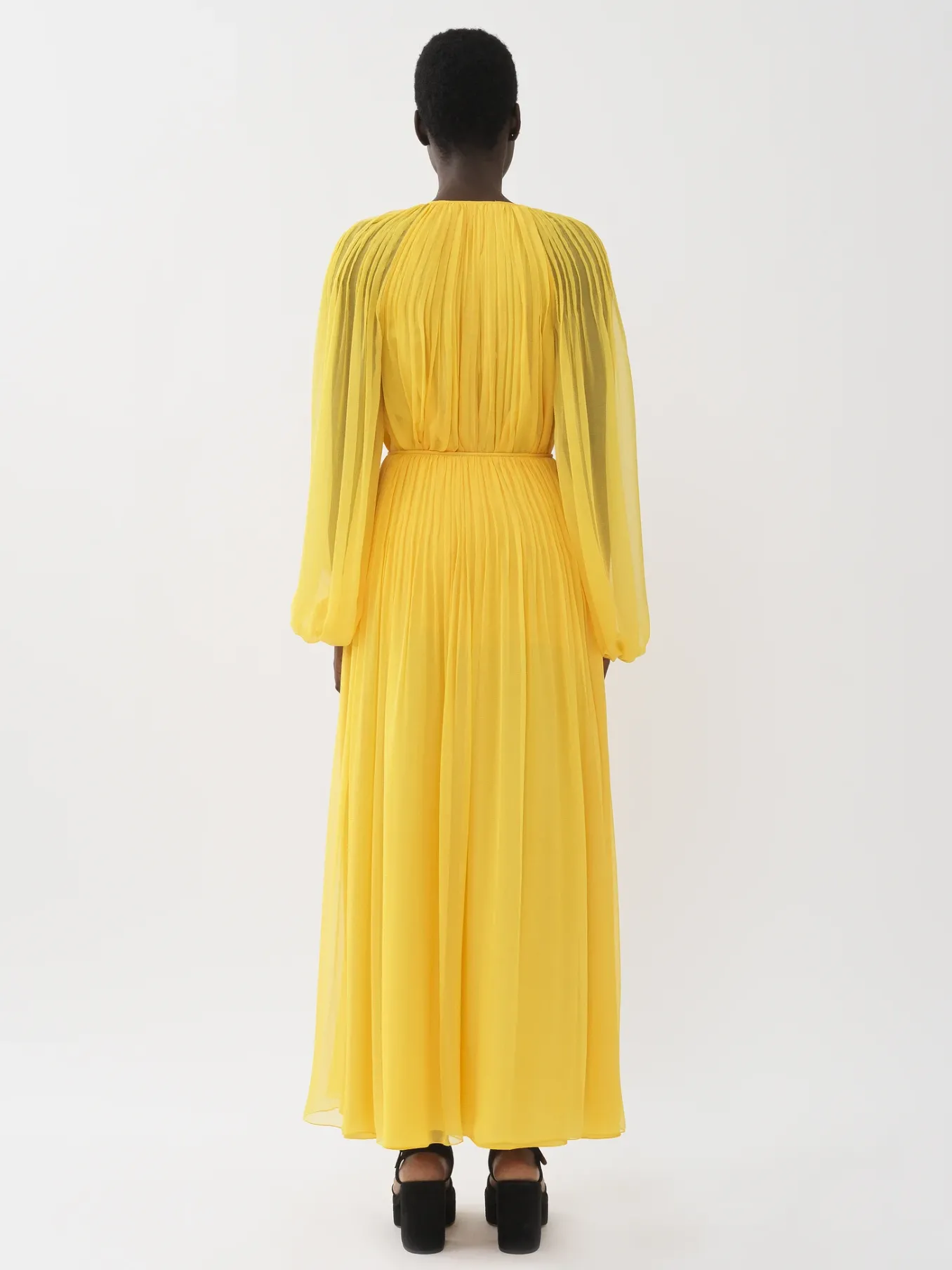 Jupes-Chloé Jupe Maxi Plissee Dark Honey