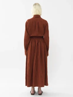 Tenues De Plage-Chloé Jupe Maxi Portefeuille Paloma Chloe X Eres Red Ochre