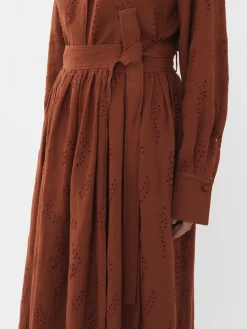 Tenues De Plage-Chloé Jupe Maxi Portefeuille Paloma Chloe X Eres Red Ochre