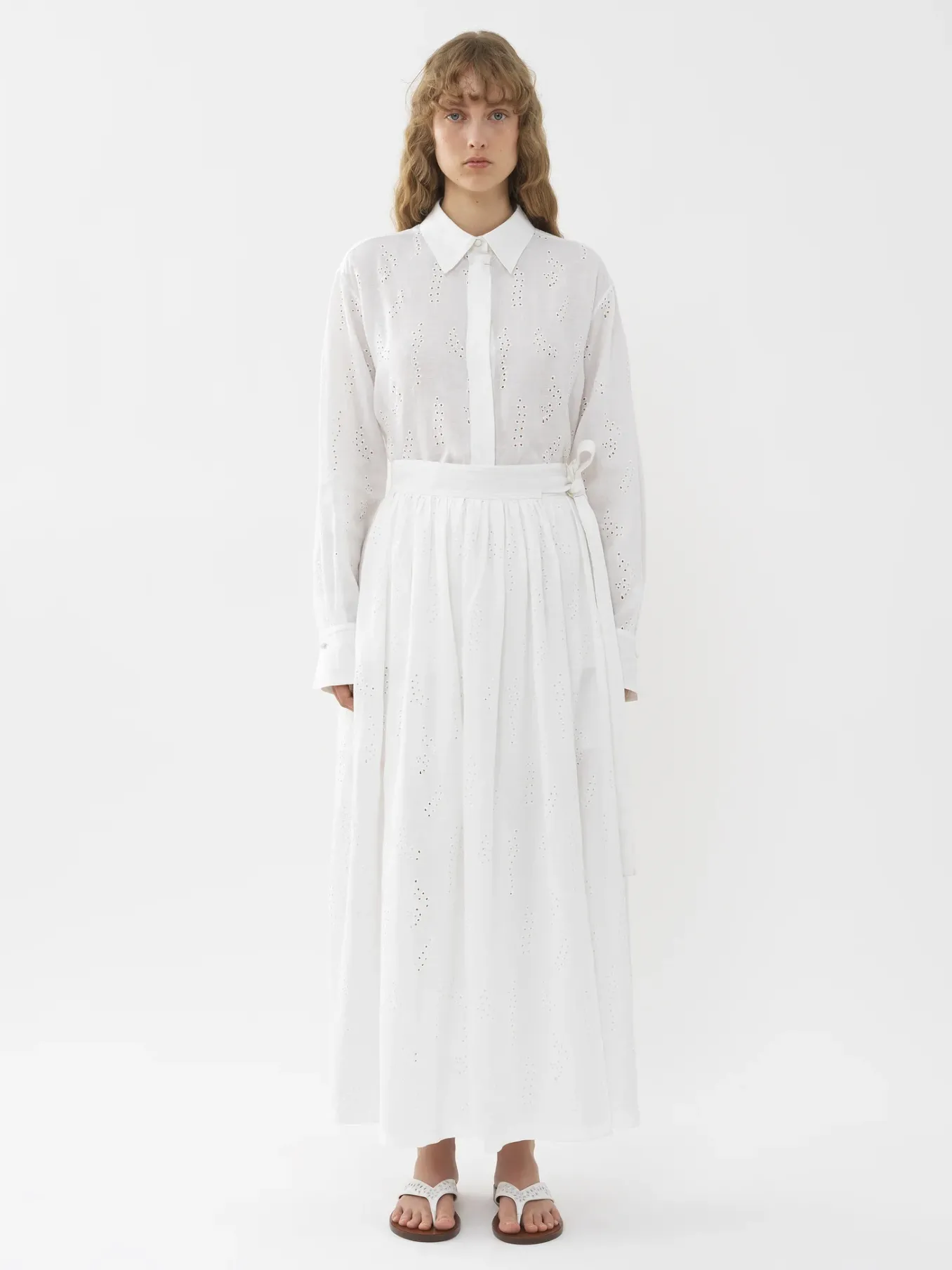 Tenues De Plage-Chloé Jupe Maxi Portefeuille Paloma Chloe X Eres Iconic Milk