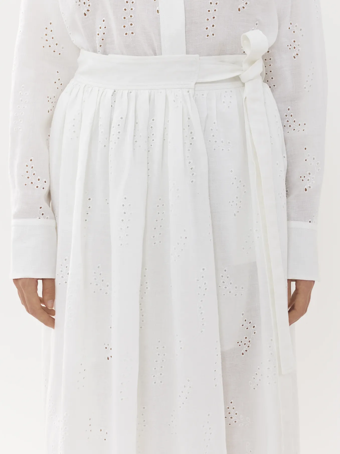 Tenues De Plage-Chloé Jupe Maxi Portefeuille Paloma Chloe X Eres Iconic Milk