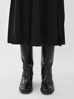 Maille-Chloé Jupe Midi Evasee Noir