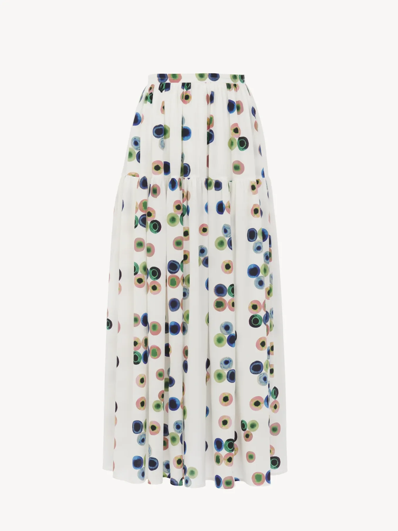 Jupes-Chloé Jupe Midi Froncee Multicolor 1