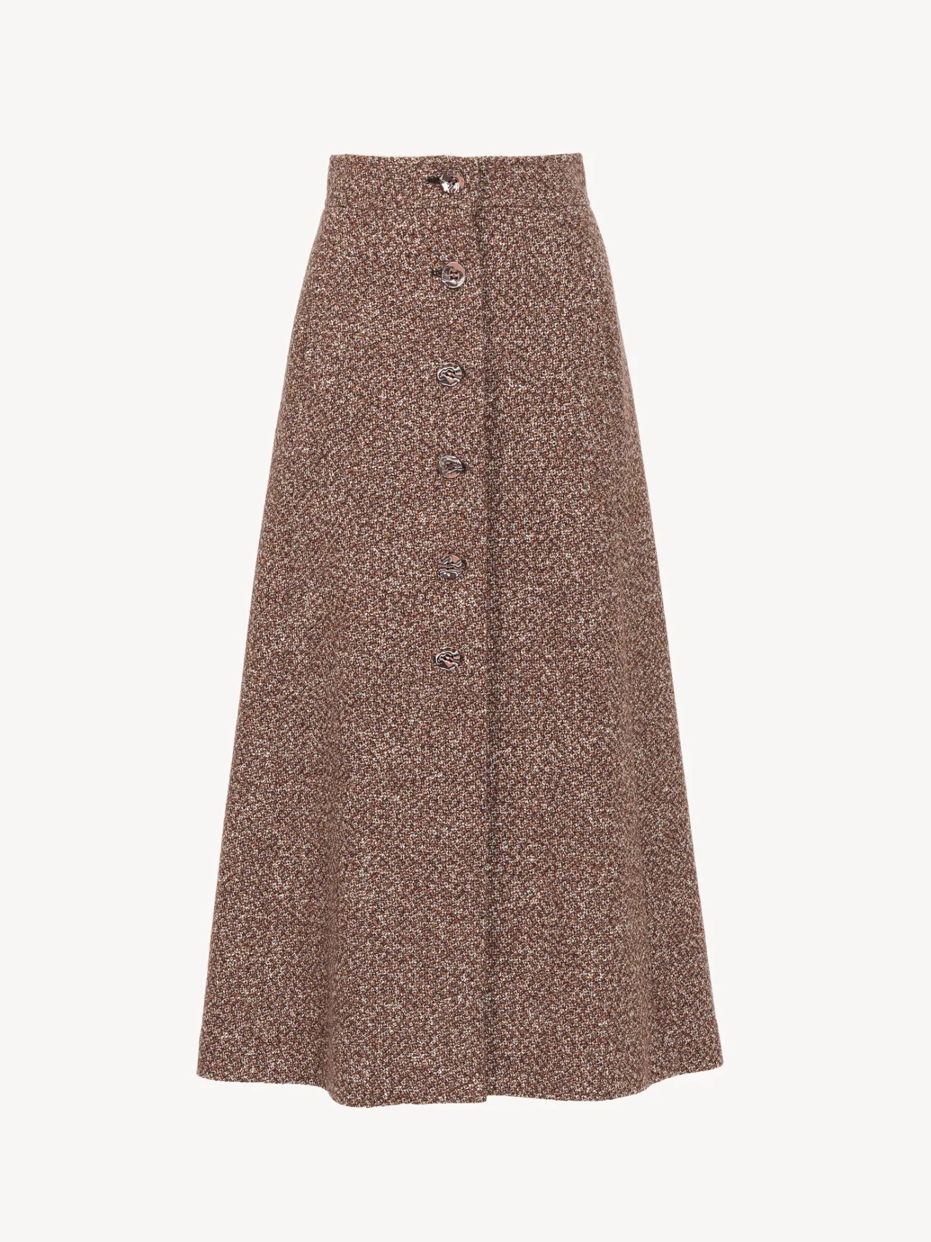 Jupes-Chloé Jupe Midi Trapeze Multicolor 2