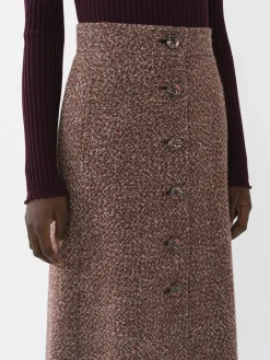Jupes-Chloé Jupe Midi Trapeze Multicolor 2