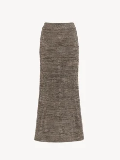 Maille-Chloé Jupe Tube Multicolor Beige 1