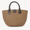 Sacs Cabas-Chloé Large Panier Palma Chloe X Eres Somber Brown