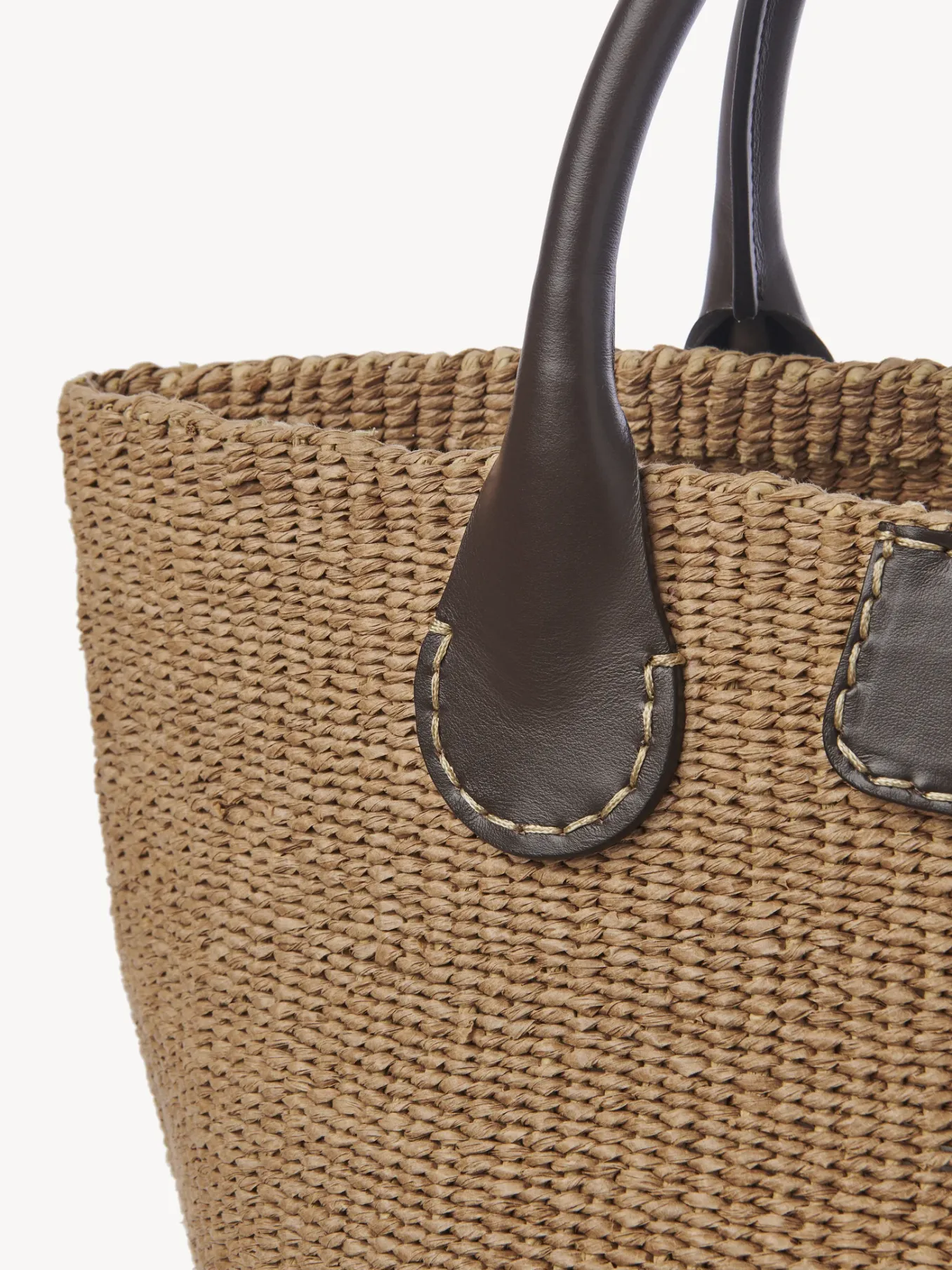 Sacs Cabas-Chloé Large Panier Palma Chloe X Eres Somber Brown