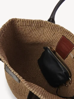Sacs Cabas-Chloé Large Panier Palma Chloe X Eres Somber Brown