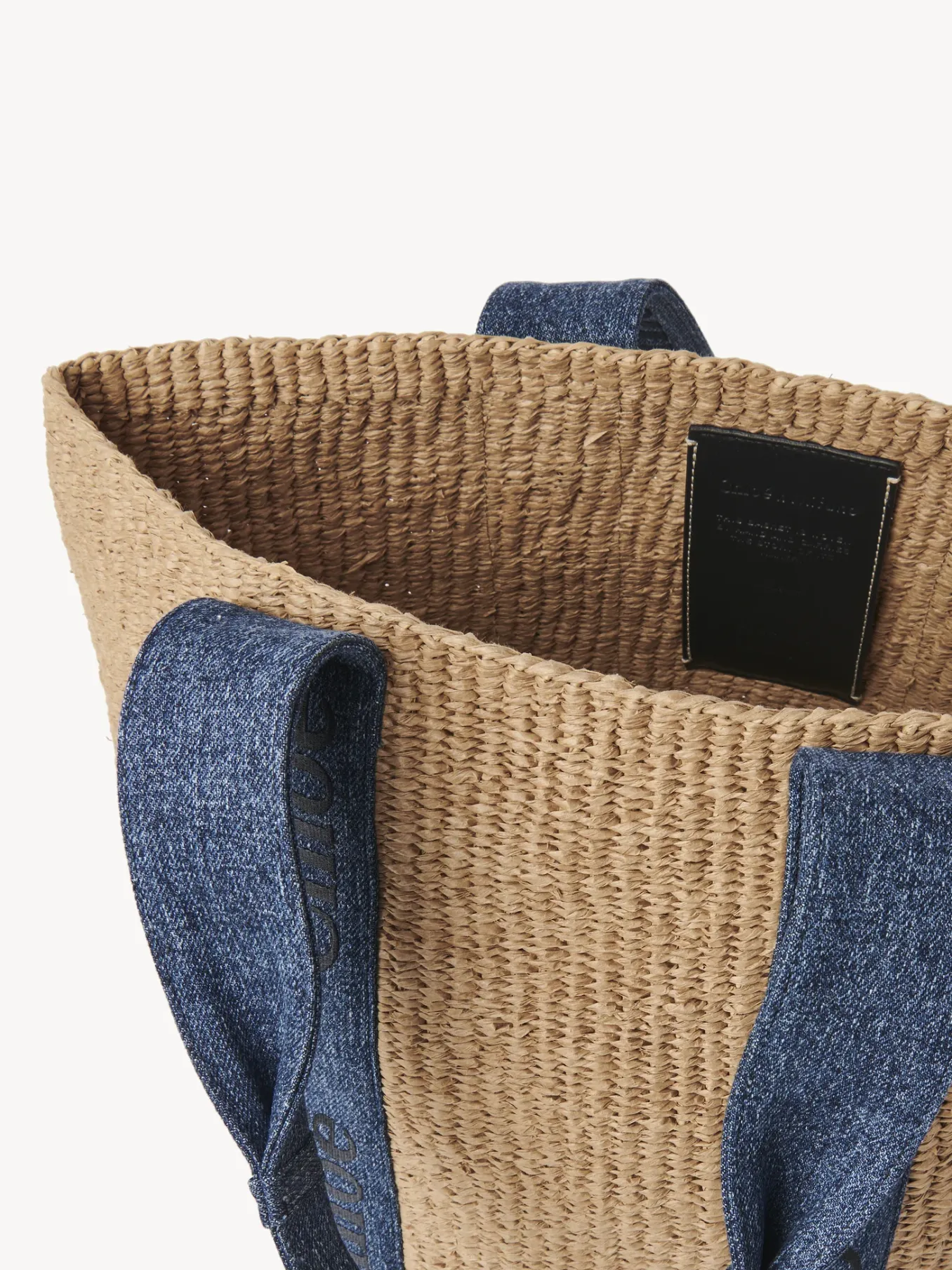 Sacs Cabas-Chloé Large Panier Woody Denim
