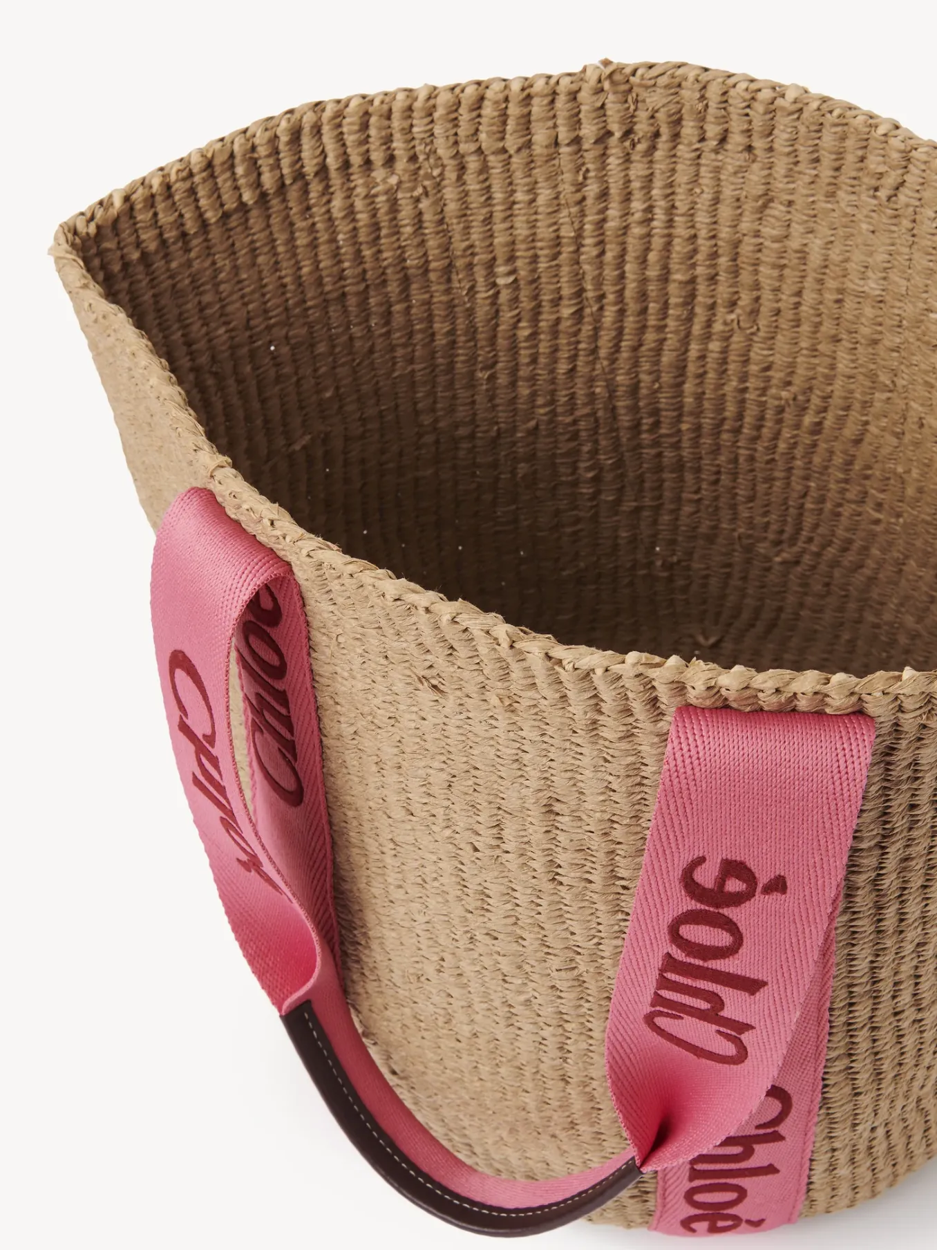 Sacs Cabas-Chloé Large Panier Woody Pink - Red 1