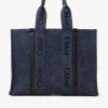 Sacs Cabas-Chloé Large Sac Cabas Woody Denim