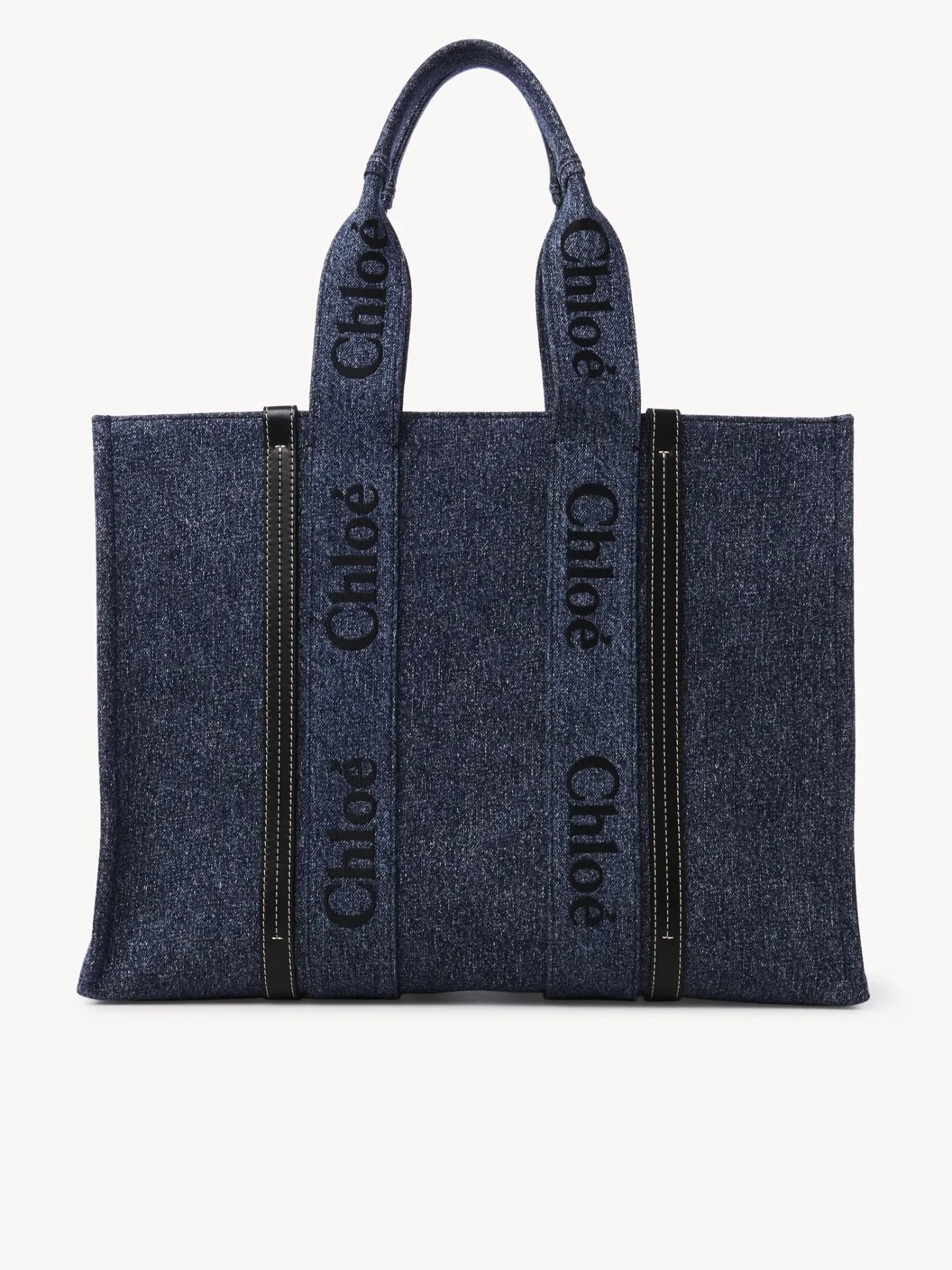 Sacs Cabas-Chloé Large Sac Cabas Woody Denim