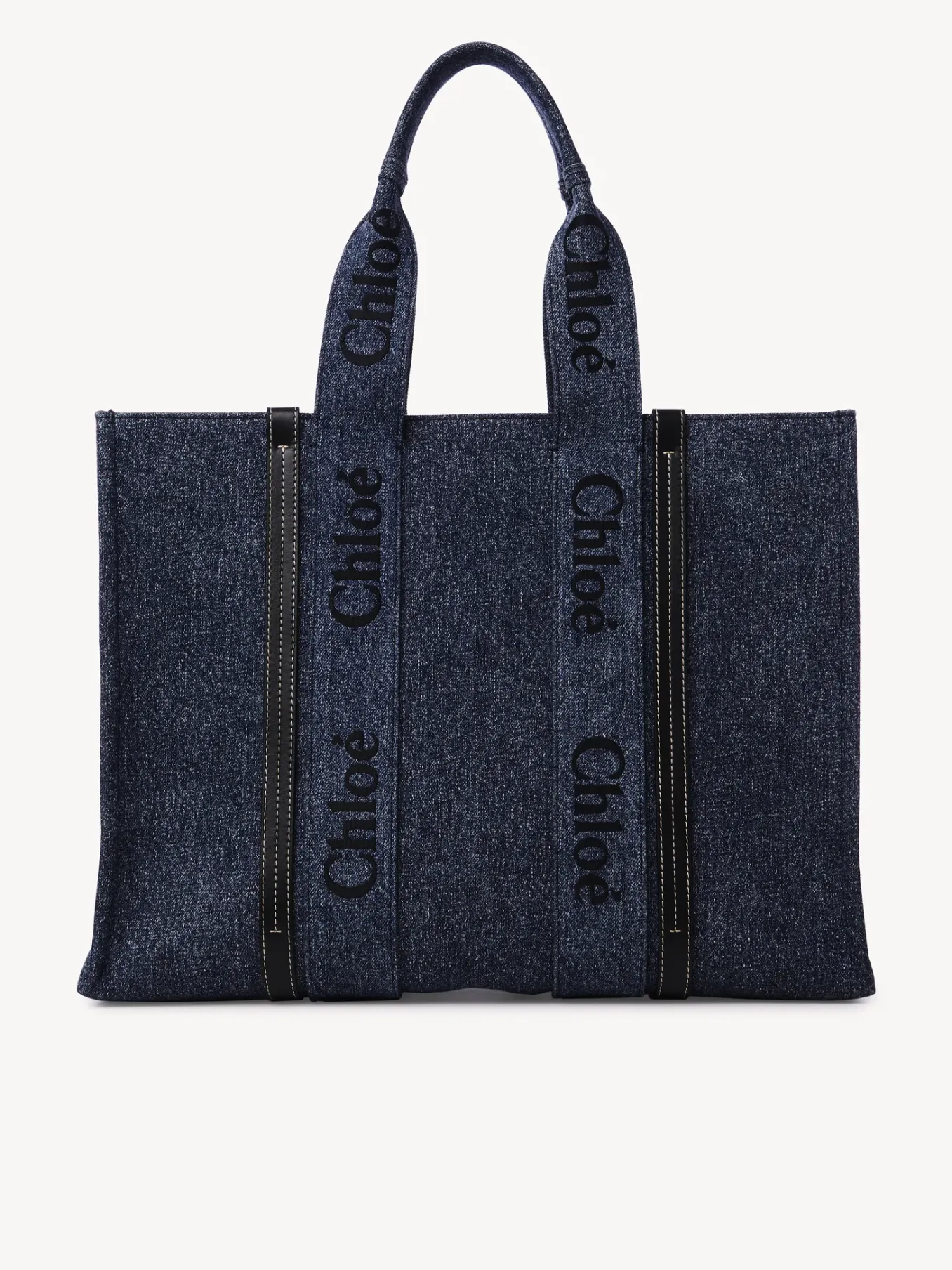 Sacs Cabas-Chloé Large Sac Cabas Woody Denim