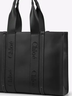 Sacs Cabas-Chloé Large Sac Cabas Woody Noir