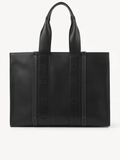 Sacs Cabas-Chloé Large Sac Cabas Woody Noir