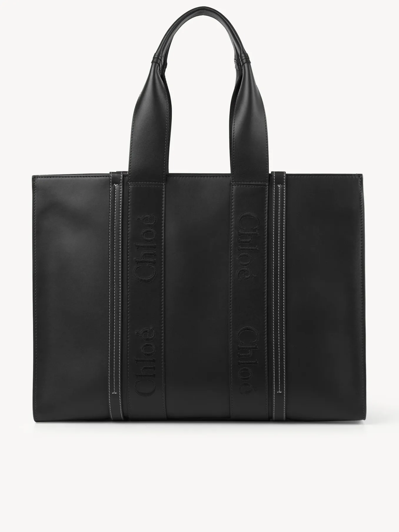 Sacs Cabas-Chloé Large Sac Cabas Woody Noir