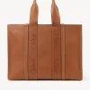 Sacs Cabas-Chloé Large Sac Cabas Woody Caramel