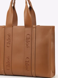 Sacs Cabas-Chloé Large Sac Cabas Woody Caramel