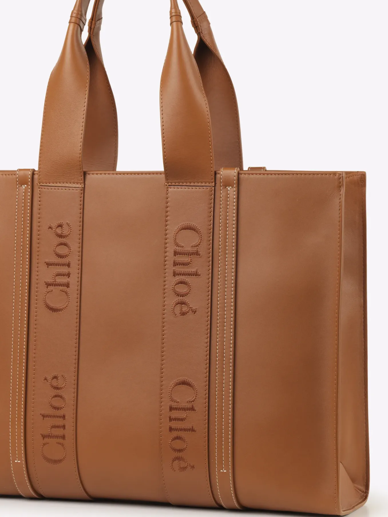 Sacs Cabas-Chloé Large Sac Cabas Woody Caramel