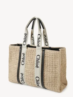 Sacs Cabas-Chloé Large Sac Cabas Woody Sand