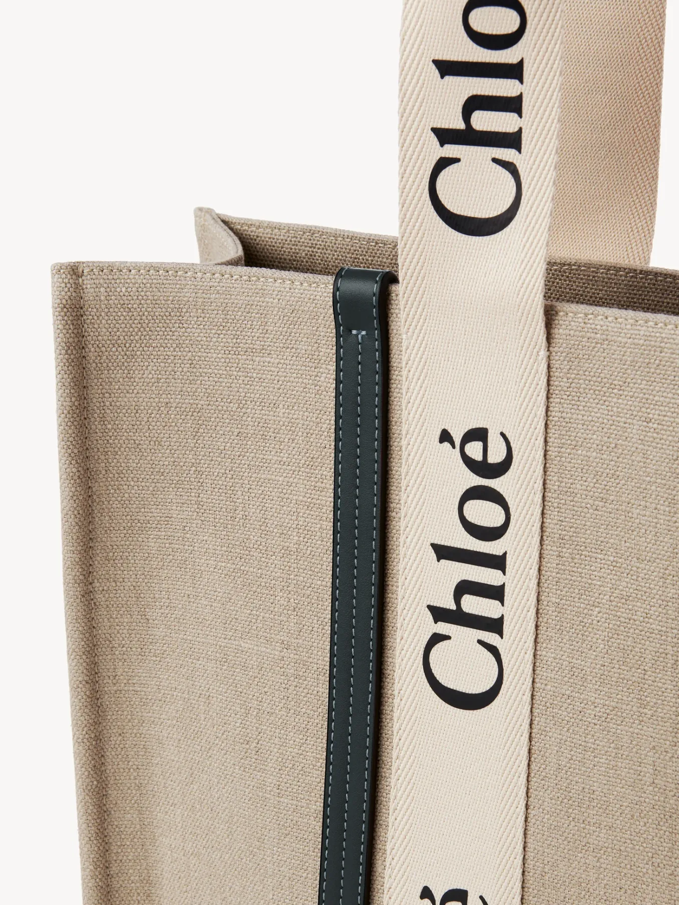 Sacs Cabas-Chloé Large Sac Cabas Woody White - Blue 1