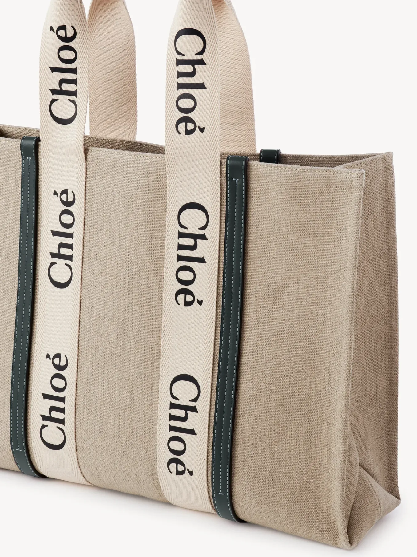 Sacs Cabas-Chloé Large Sac Cabas Woody White - Blue 1