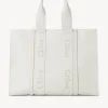 Sacs Cabas-Chloé Large Sac Cabas Woody Blanc