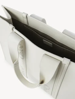 Sacs Cabas-Chloé Large Sac Cabas Woody Blanc