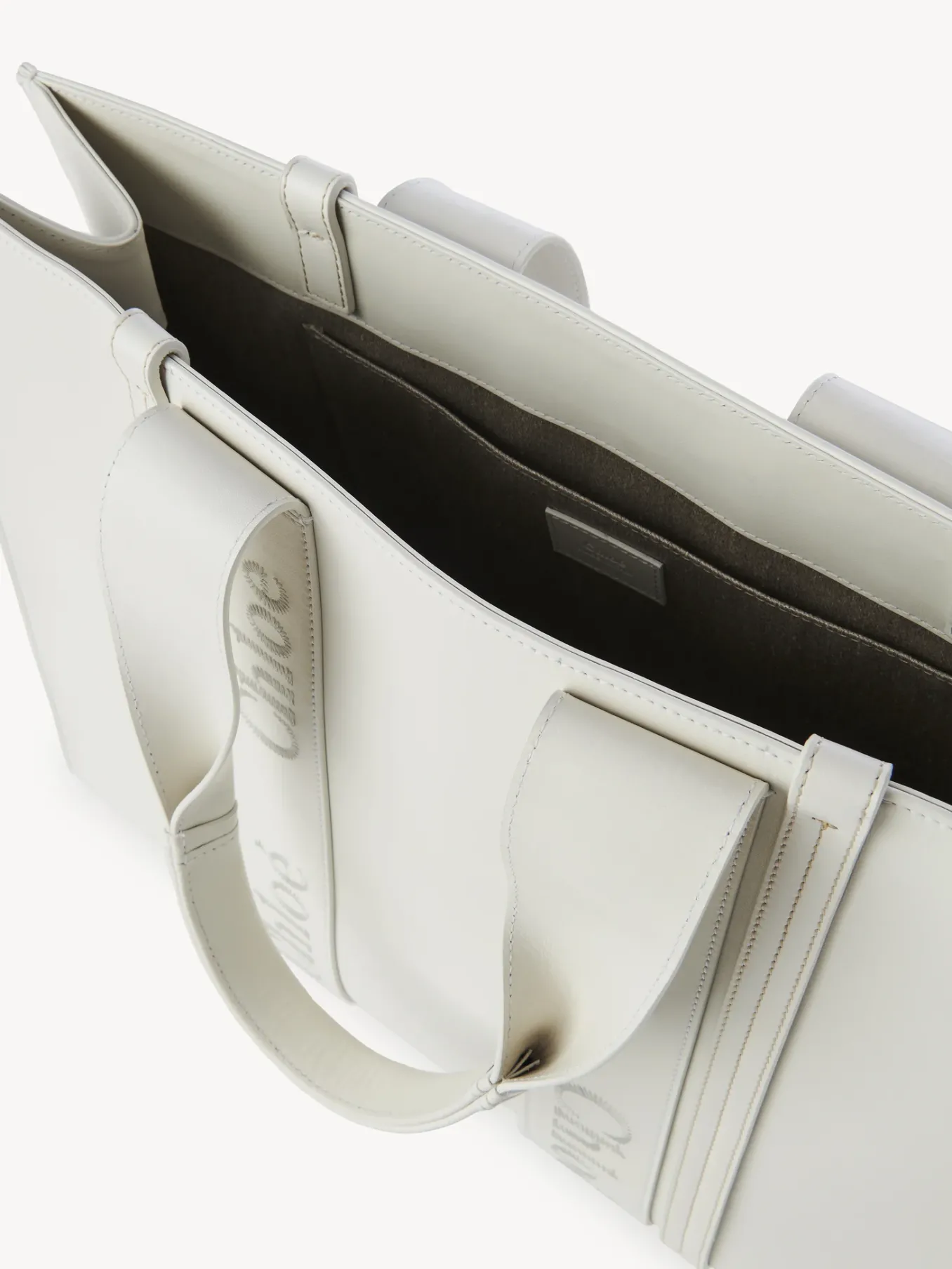 Sacs Cabas-Chloé Large Sac Cabas Woody Blanc