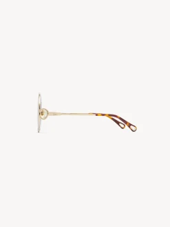Lunettes De Soleil-Chloé Lunettes De Soleil Austine Gold/Gradient Blue
